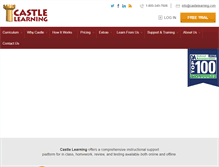 Tablet Screenshot of castlelearning.com
